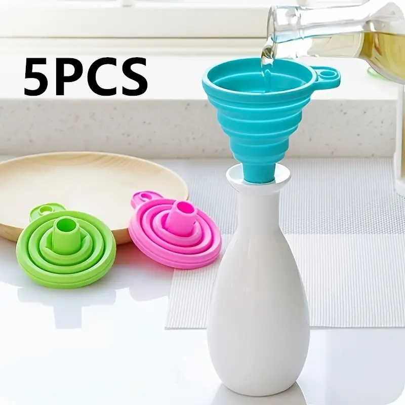 Kitchen Gadgets Latest - Силиконовая складная воронка, многофункциональный портативный мини-кухонный