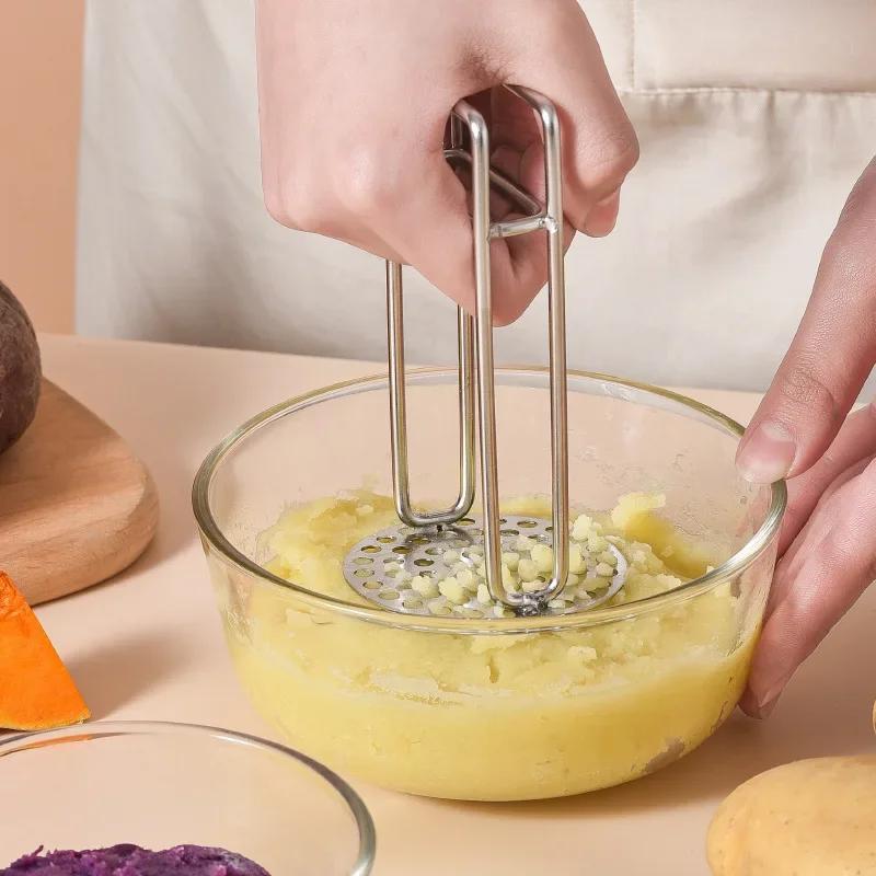 Potato Masher Ricer - Картофельница из нержавеющей стали, кухонный инструмент,
